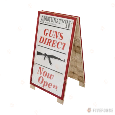prop_ammunation_sign_01 GTA 5 object