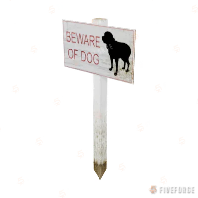 prop_beware_dog_sign GTA 5 object