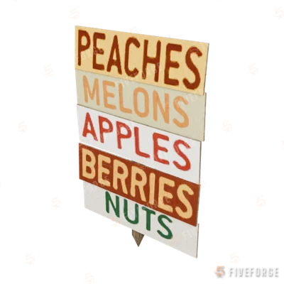 prop_fruit_sign_01 GTA 5 object