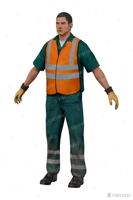 Trash Collector (s_m_y_garbage) GTA 5 ped